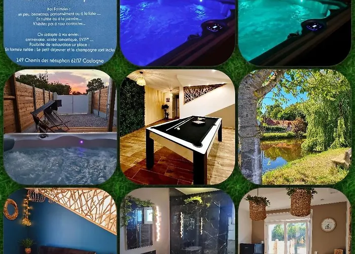 A Fleur De : Maison Chaleureuse Avec Privatif Et Billard. Casa vacanze Coulogne